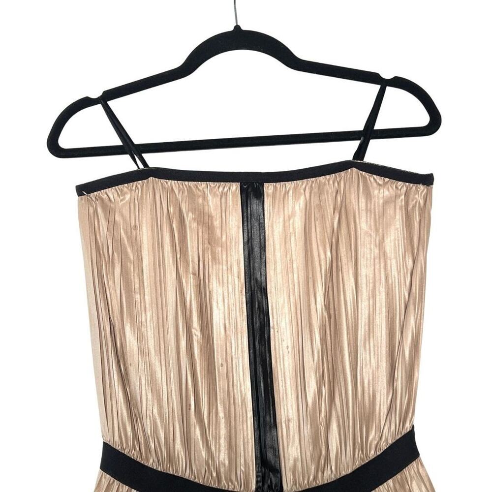 Lilyan Colorblocked Dress by BCBGMAXAZRIA NWT as is Flaw Flowy Wedding Guest sm - Picture 11 of 12